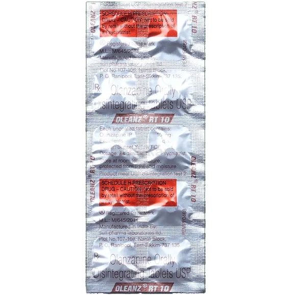 oleanz rt 5mg tablet 10's